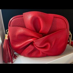 Red Leather Crossbody Bag